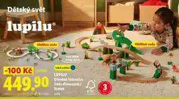 Lidl lupilu Dřevěná železnice Sada dinosaurů / Statek nabídka