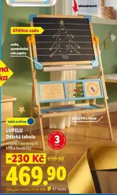 Lidl LUPILU Dětská tabule nabídka