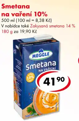 CBA Meggle smetana na vaření nabídka