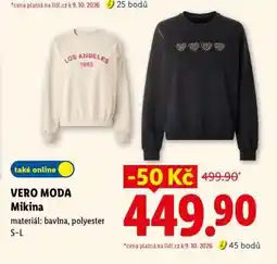 Lidl VERO MODA Mikina nabídka