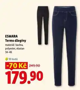 Lidl ESMARA Termo džegíny nabídka