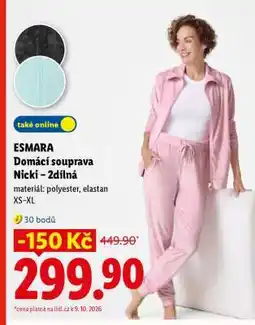 Lidl ESMARA Domácí souprava Nicki – 2dílná nabídka