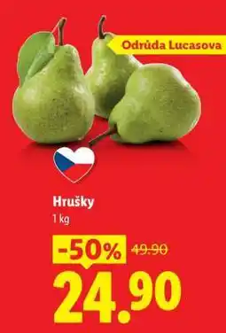 Lidl HRUŠKY nabídka
