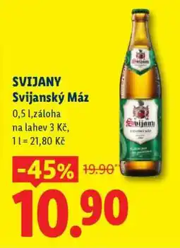 Lidl Svijany Svijanský Máz nabídka