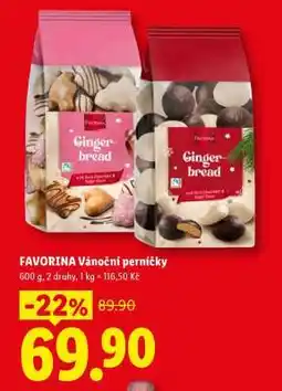 Lidl FAVORINA Vánoční perníčky nabídka