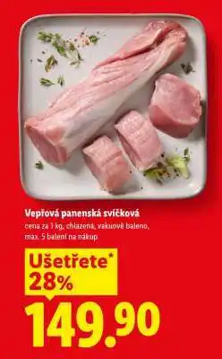 Lidl Vepřová panenská svíčková nabídka