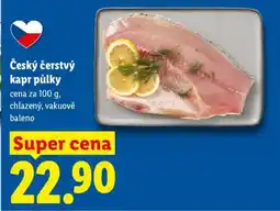 Lidl Český čerstvý kapr půlky nabídka