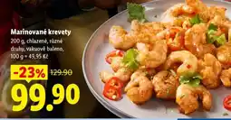 Lidl MARINOVANÉ KREVETY nabídka