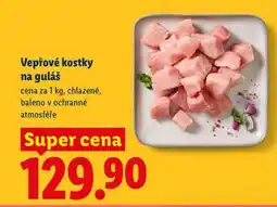 Lidl VEPŘOVÉ KOSTKY NA GULÁŠ nabídka