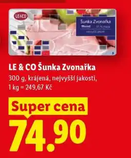 Lidl LE & CO Šunka Zvonařka nabídka