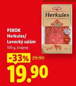 Lidl PIKOK Herkules / Lovecký salám nabídka
