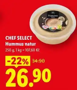 Lidl CHEF SELECT Hummus natur nabídka