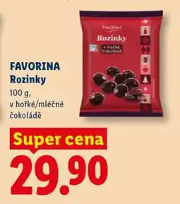 Lidl FAVORINA ROZINKY nabídka
