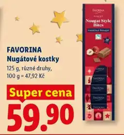 Lidl FAVORINA Nugátové kostky nabídka