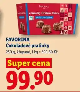 Lidl FAVORINA Čokoládové pralinky nabídka