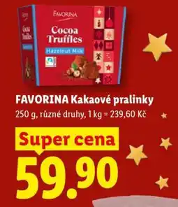 Lidl FAVORINA Kakaové pralinky nabídka