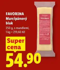 Lidl FAVORINA Marcipánový blok nabídka