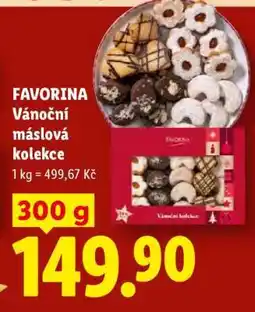 Lidl FAVORINA Vánoční máslová kolekce nabídka