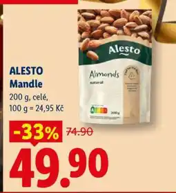 Lidl Alesto MANDLE nabídka