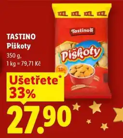 Lidl TASTINO PIŠKOTY nabídka