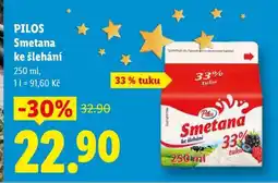 Lidl PILOS SMETANA KE ŠLEHÁNÍ nabídka