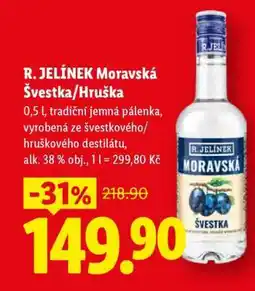 Lidl R.Jelínek MORAVSKÁ ŠVESTKA / HRUŠKA nabídka
