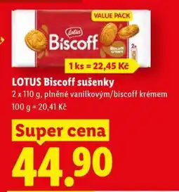 Lidl Lotus Biscoff sušenky nabídka