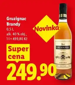 Lidl Gruzignac Brandy nabídka