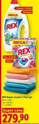 Lidl REX Kapsle na praní / Prací gel nabídka