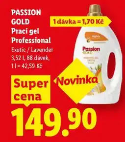 Lidl PASSION GOLD Prací gel Professional nabídka