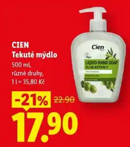 Lidl Cien TEKUTÉ MÝDLO nabídka