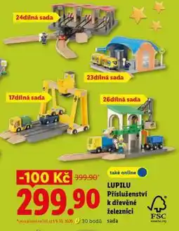Lidl LUPILU Příslušenství k dřevěné železnici nabídka