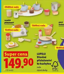 Lidl LUPILU Dřevěné příslušenství ke kuchyňce nabídka