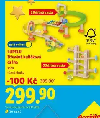 LUPILU Dřevěná kuličková dráha