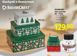 Lidl SILVERCREST Sada vánočních dóz – 3 kusy nabídka