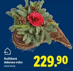 Lidl Dušičková dekorace srdce nabídka
