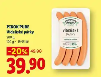Pikok Pure Vídeňské Párky