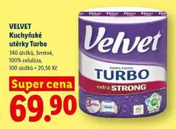 Lidl Velvet KUCHYŇSKÉ UTĚRKY TURBO nabídka