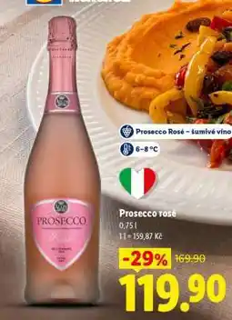 Lidl Prosecco Rosé nabídka