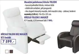 IDEA nábytek Toledo masážní polohovací křeslo nabídka