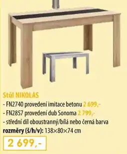 IDEA nábytek Stůl NIKOLAS nabídka