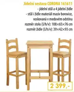 IDEA nábytek Corona jídelní sestava 161611 nabídka