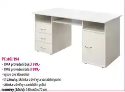 IDEA nábytek PC stůl 194 nabídka