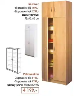 IDEA nábytek Policová skříň nabídka