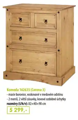 IDEA nábytek Corona 3 Komoda 162635 nabídka