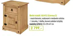 IDEA nábytek Corona 3 Noční stolek 163412 nabídka