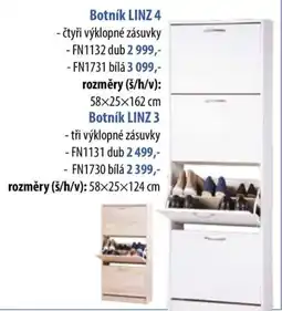 IDEA nábytek Botník LINZ 4 nabídka