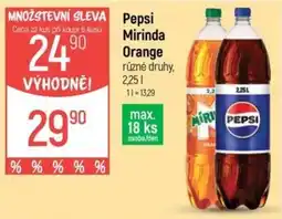 Globus Pepsi Mirinda Orange nabídka