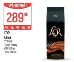 Globus L'OR káva nabídka