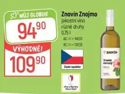 Globus Znovín Tramin červený nabídka